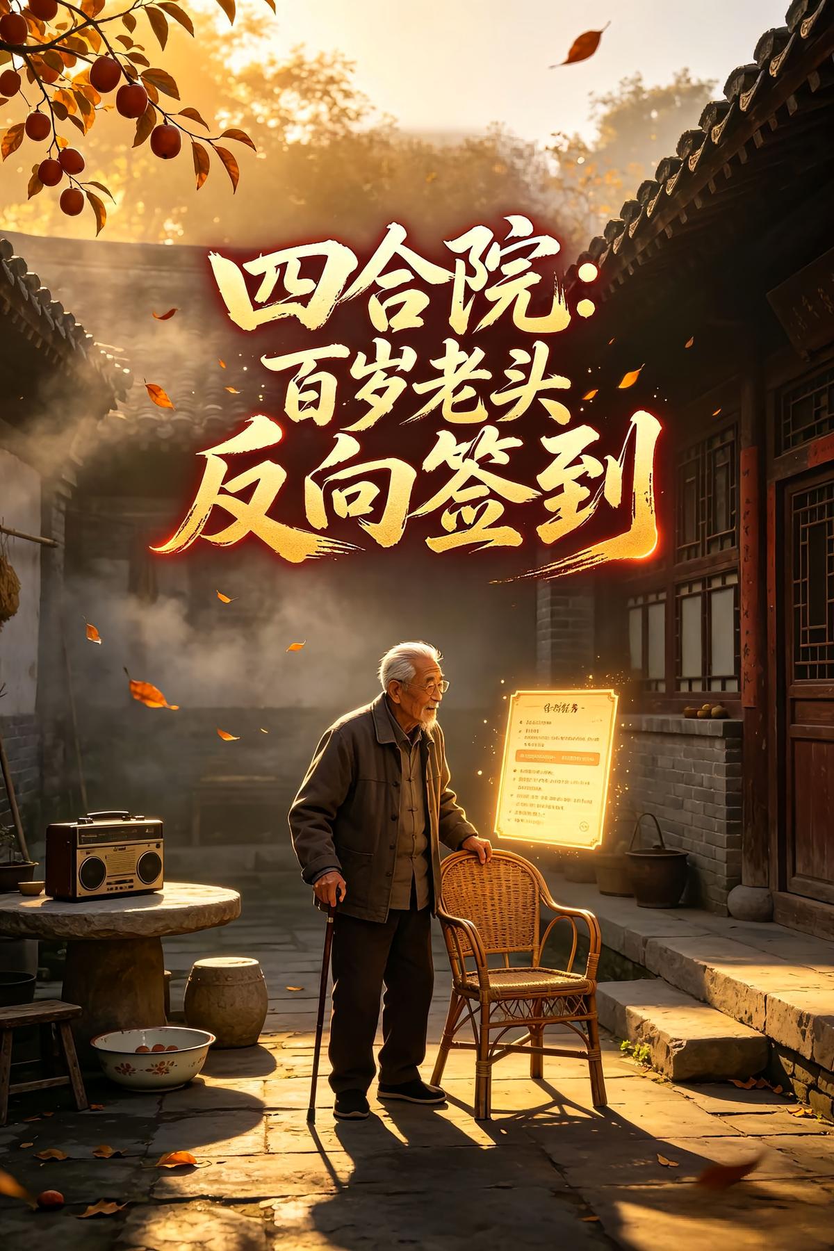 四合院：百岁老头反向签到