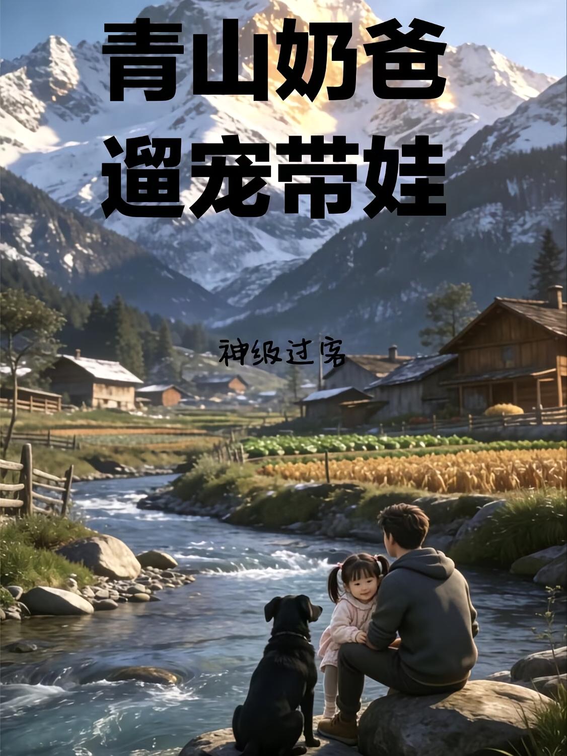 青山奶爸遛宠带娃
