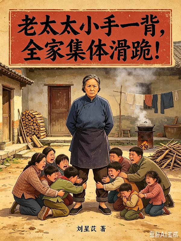 老太太小手一背，全家集体滑跪！